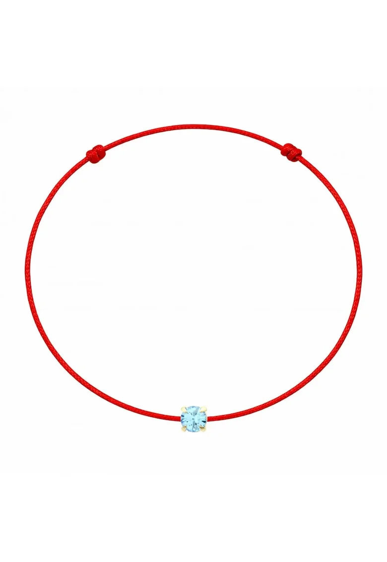 Bratara martisor decorata cu cristal Preciosa, Albastru ultramarin
