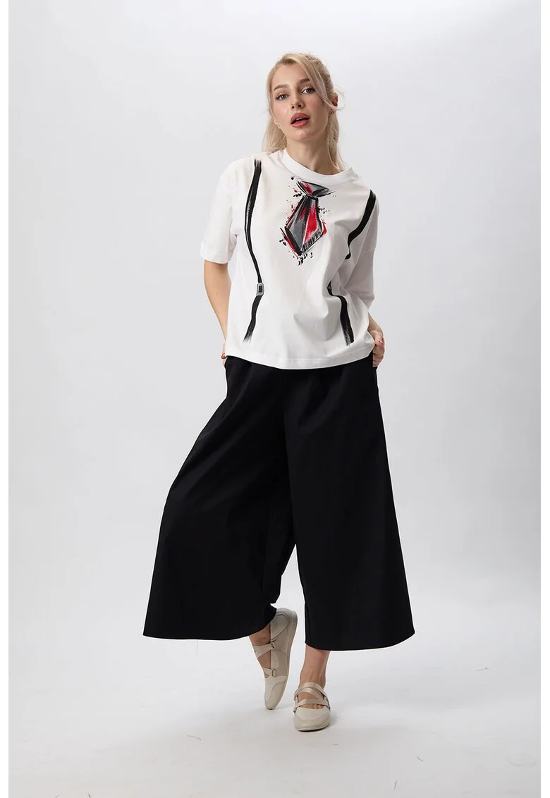 Tricou supradimensionat pictat manual Tie