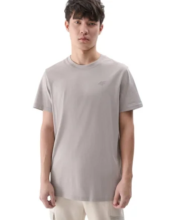 Tricou barbati  maneca scurta, gri, bumbac