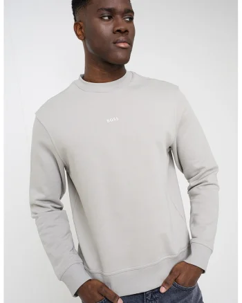 Bluza de trening cu croiala lejera WeSmallCrew, Maro taupe deschis