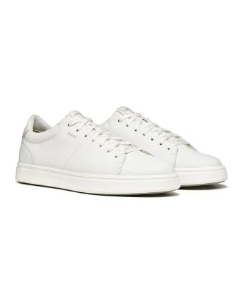 Pantofi sport Baltmoore low-cut din piele, Alb murdar