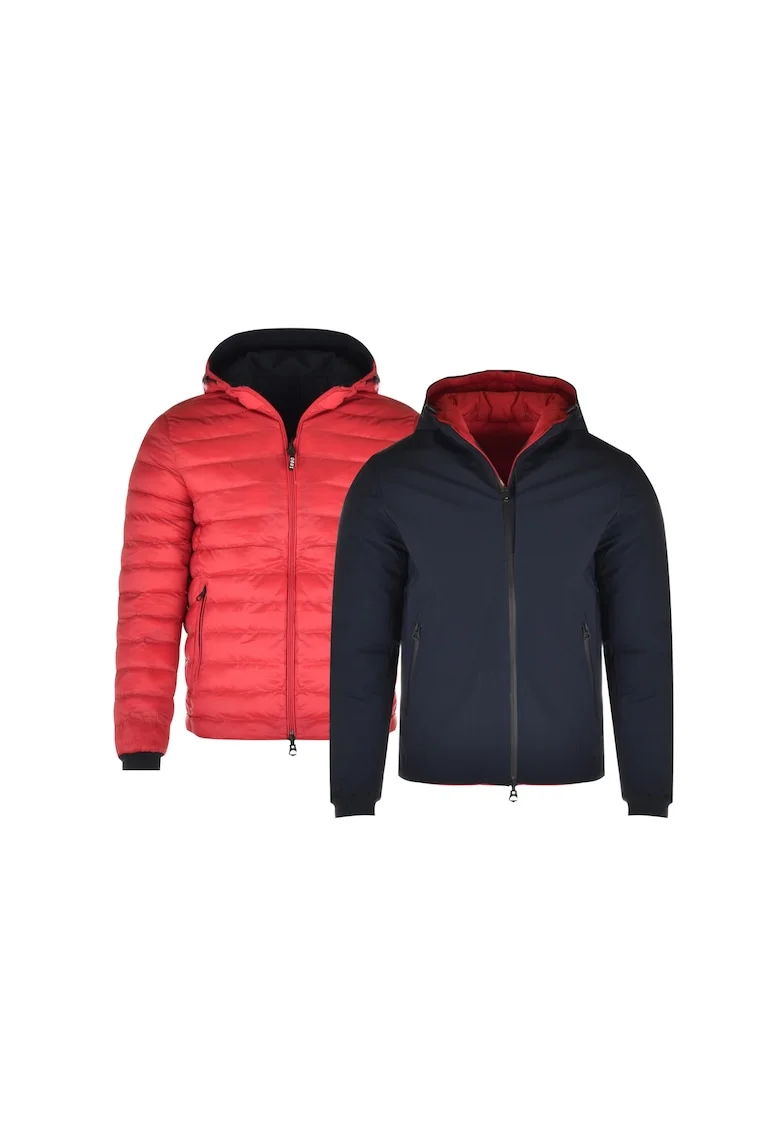 - Geaca barbateasca reversibila ZAC, neagra/rosu