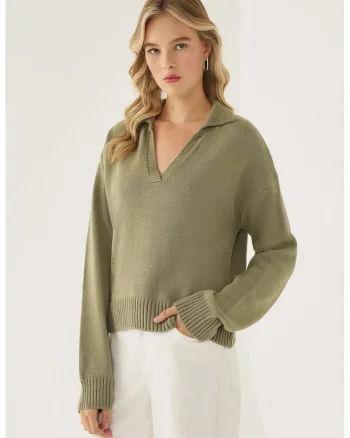 Pulover dama,  Tricot, Verde,
