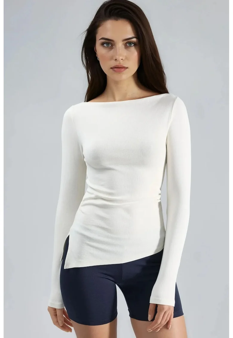 Bluza pentru dama,  Alb, Jerseu