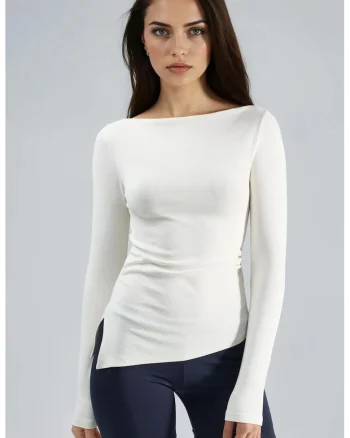 Bluza pentru dama,  Alb, Jerseu