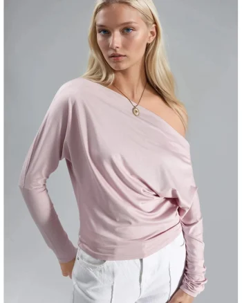 Bluza dama,  Roz pal, Jerseu