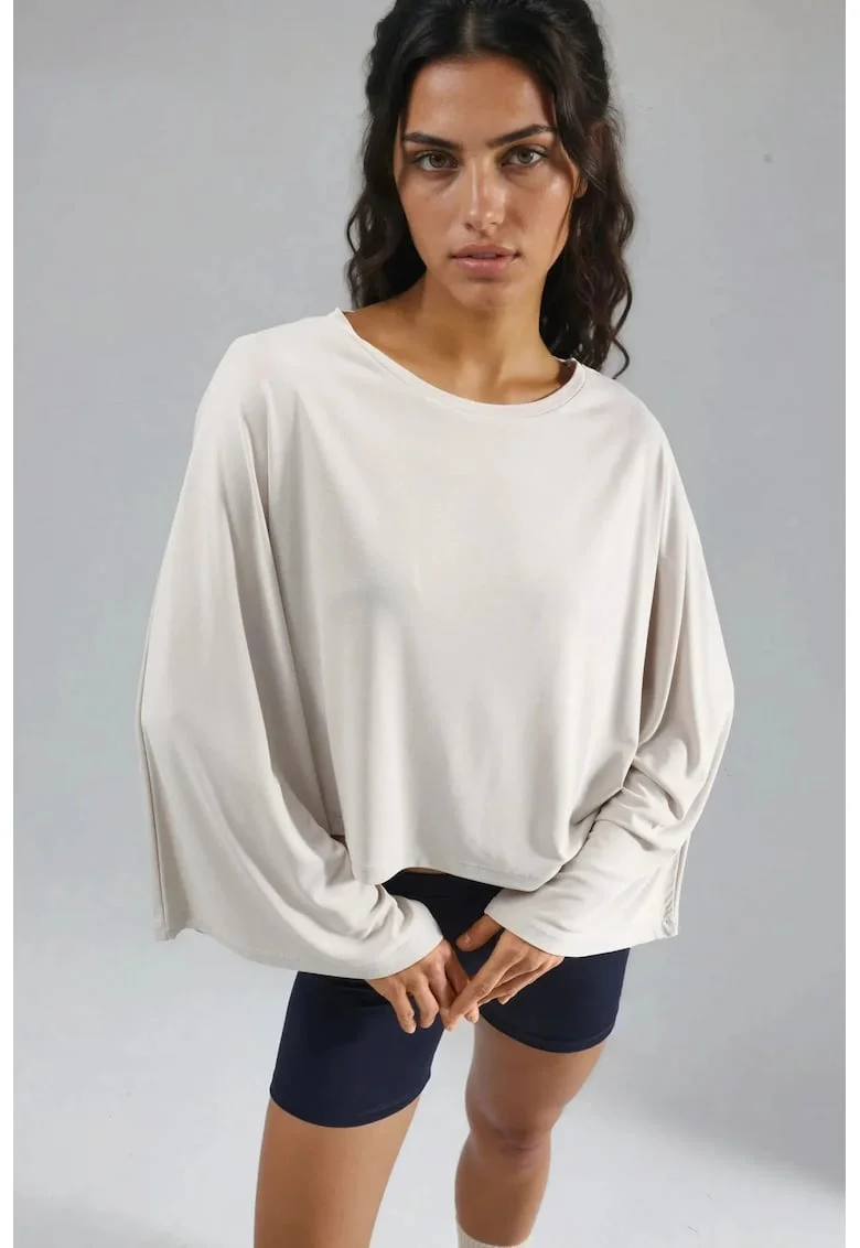 Bluza dama,  Bej natural, Jerseu