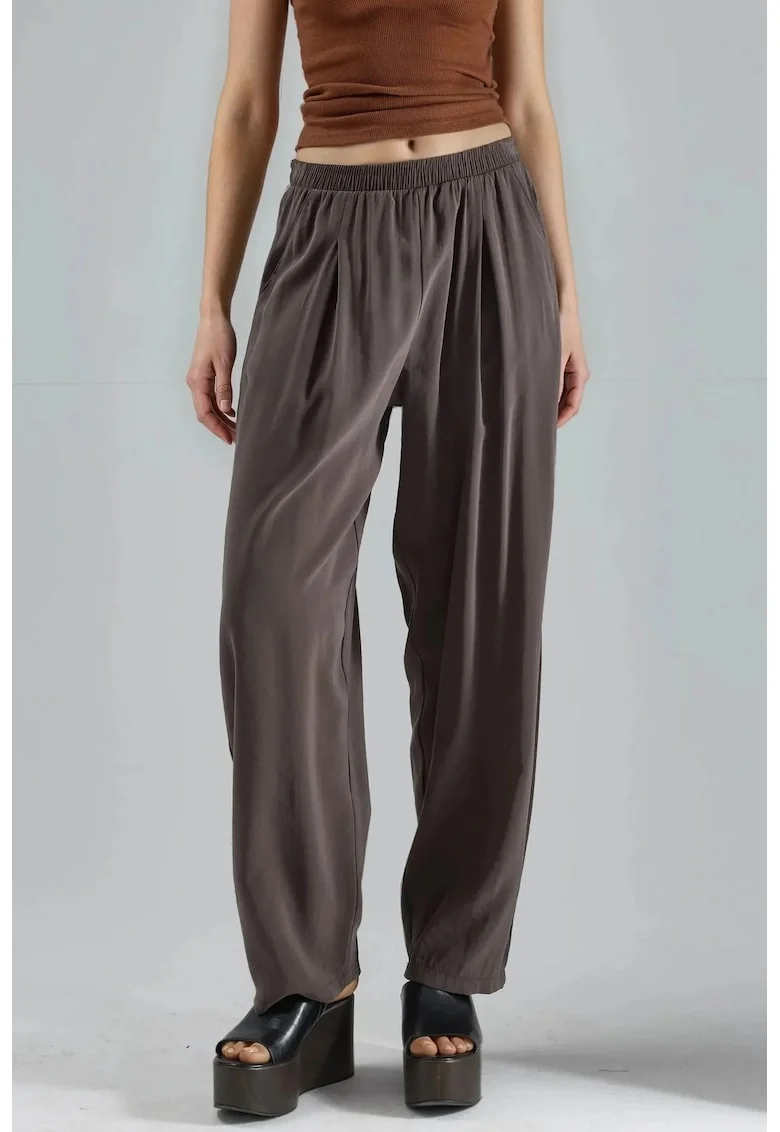 Pantaloni dama  textil, maro