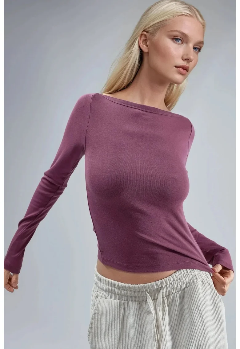 Bluza,  Mov, Jerseu, Pentru dama