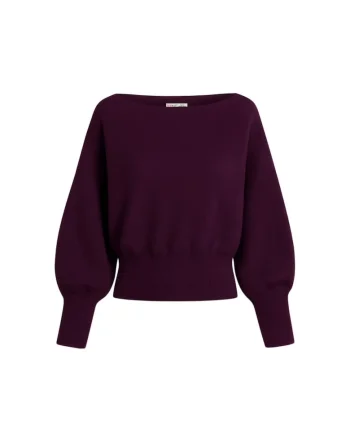 Pulover asimetric dama,  tricot, mov, One Size