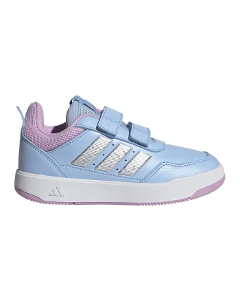 Pantofi sport Tensaur Sport 3.0 de piele ecologica cu velcro, Albastru pastel/Roz pastel/Argintiu