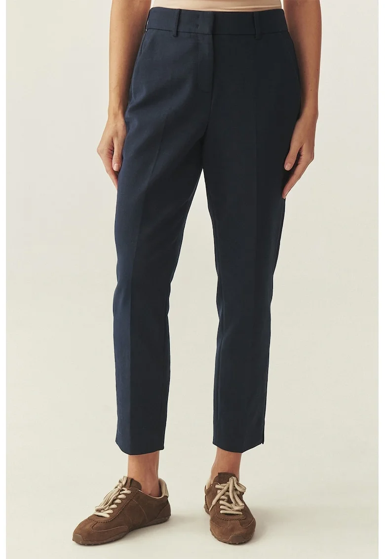 Pantaloni chino crop, Bleumarin