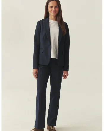 Pantaloni chino cu croiala dreapta, Albastru ultramarin