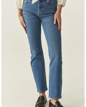 Blugi slim fit, Albastru melange
