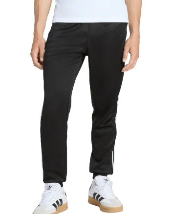 Pantaloni de trening cu croiala regular-fit si talie elastica, Alb/Negru
