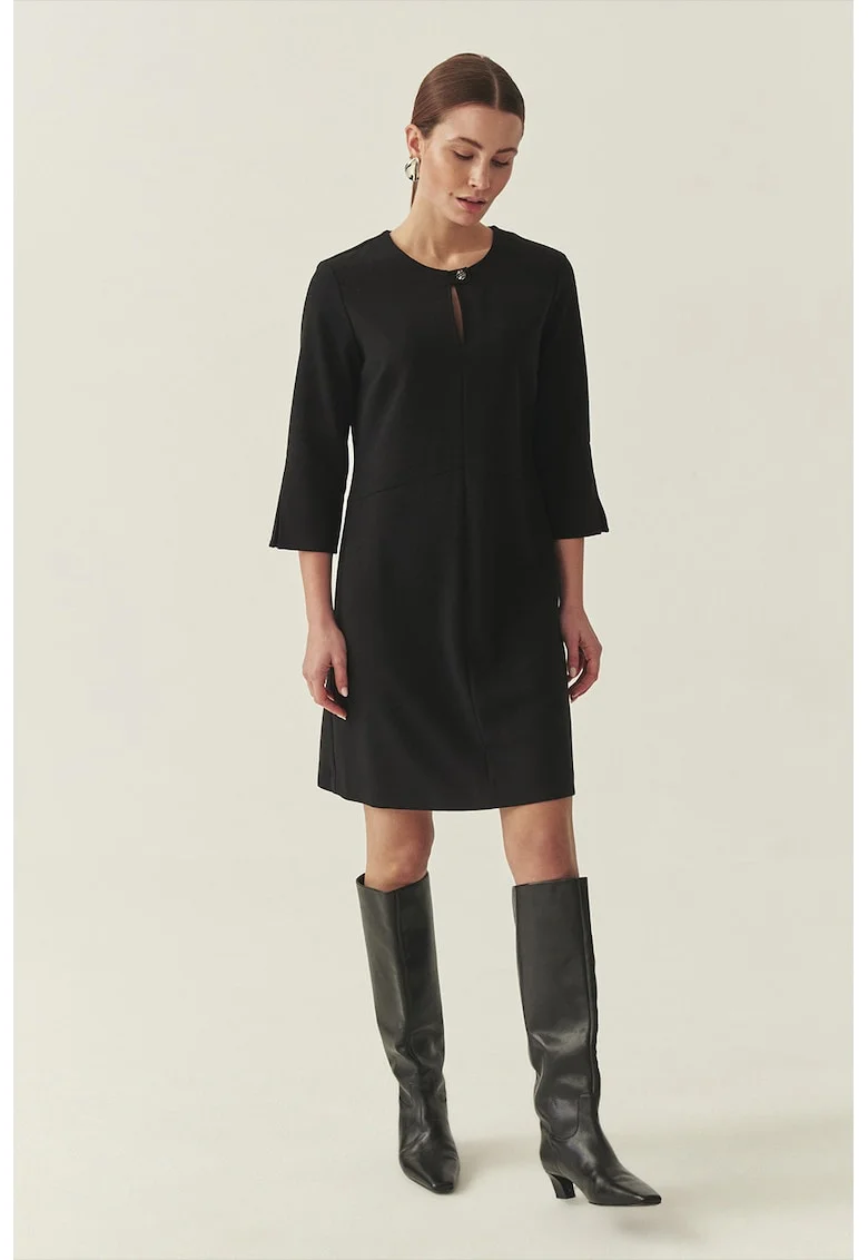Rochie scurta cu croiala dreapta, Negru