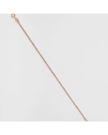Bratara din Aur Roz de 18 k cu Bile Diamantate, Ajustabila,  2.64g