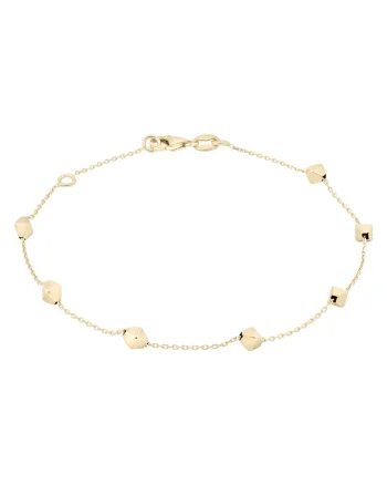 Bratara din Aur Galben de 18 kt cu Romburi,  1.24g