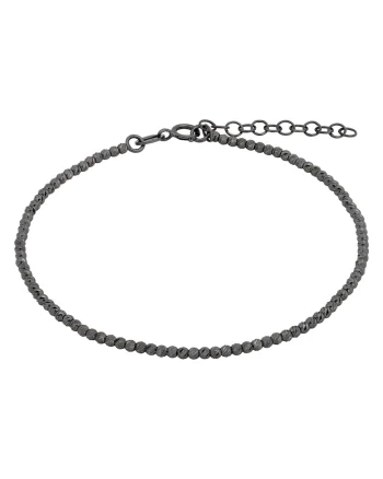 Bratara din Aur Galben de 18 kt cu Bile Diamantate si Placata cu Ruteniu,  2.70g