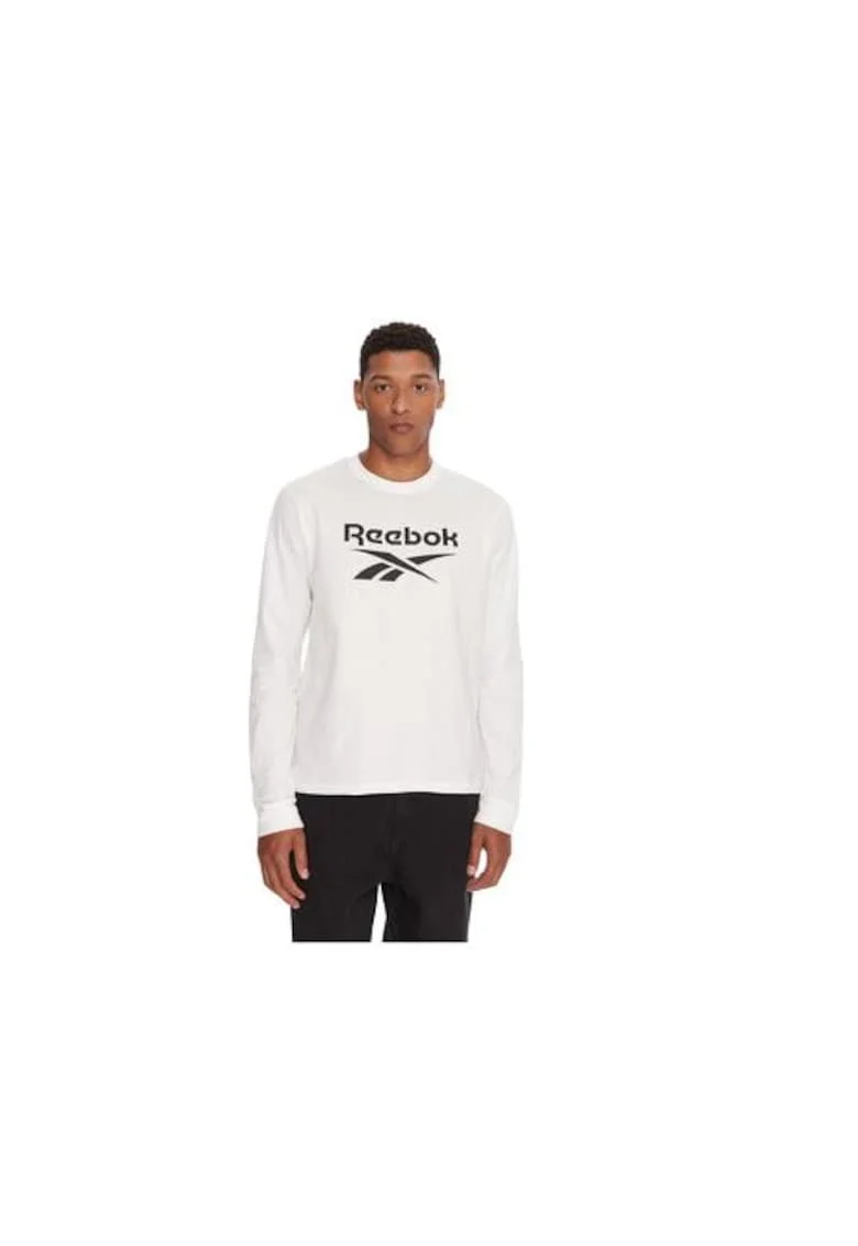 Bluza sport barbati,  bumbac, negru/alb