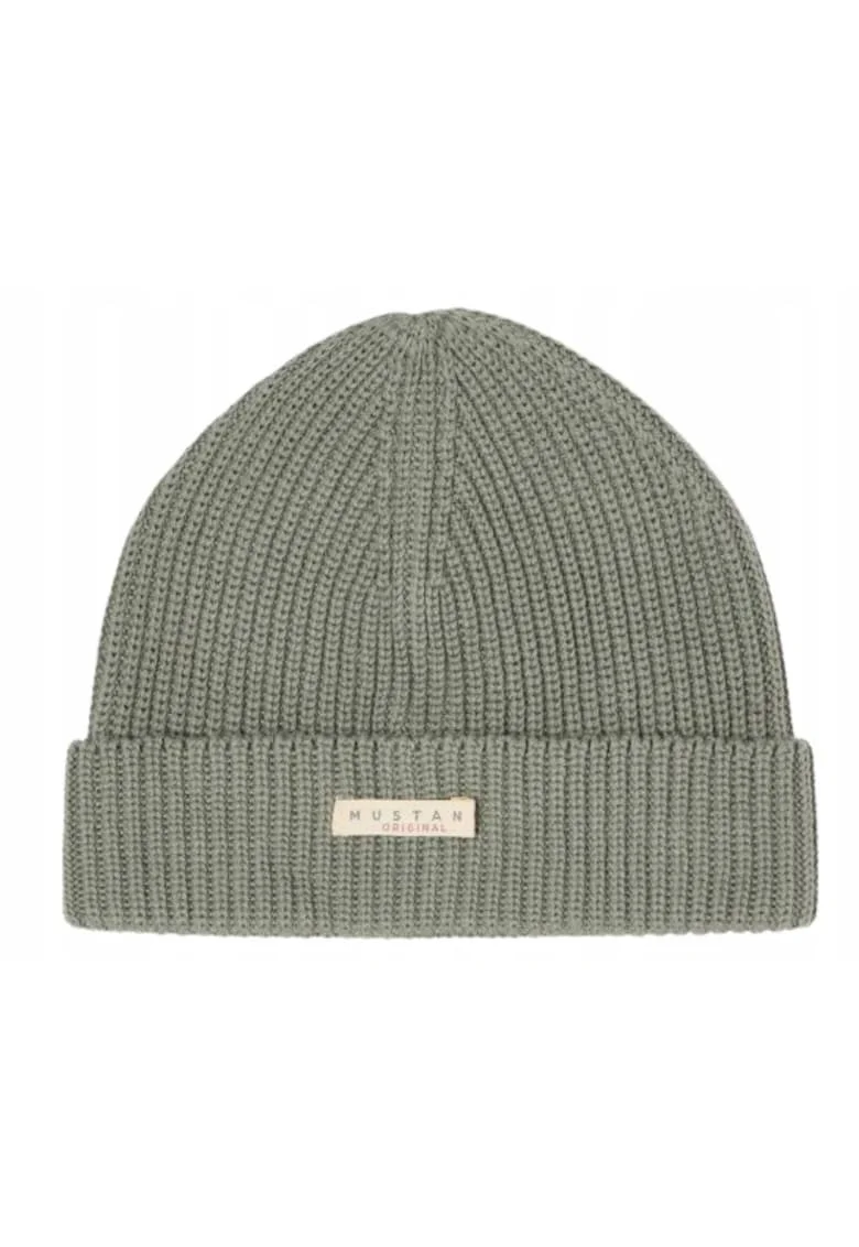 Caciula Barbati,  Flagstaff, Regular Fit, Design Clasic, Cu Logo, Aspect Tricotat, Caldura Si Confortabila, Bumbac, Universal, Verde