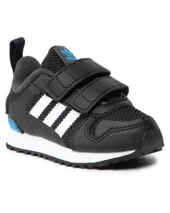 Pantofi sport copii,  sneakers, negru, material sintetic, sistem Velcro