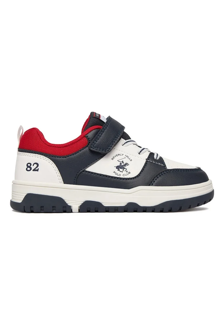 Pantofi sport copii,  velcro, alb, material sintetic
