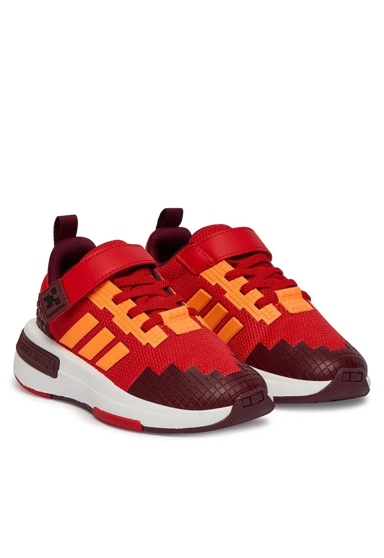 Pantofi sport copii,  velcro, rosu, material textil