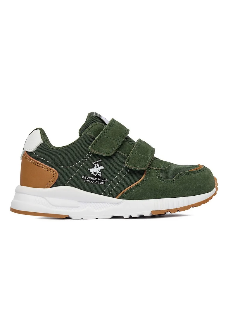 Pantofi sport copii,  verde, textil, inchidere velcro