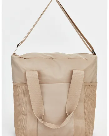 Geanta shopper textila, Bej