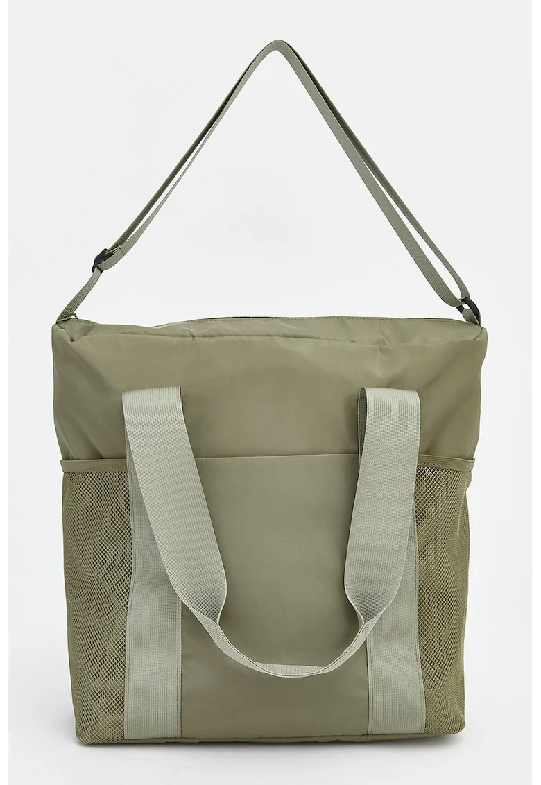Geanta shopper textila, Verde deschis
