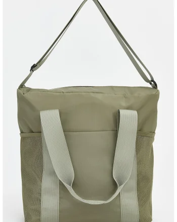 Geanta shopper textila, Verde deschis