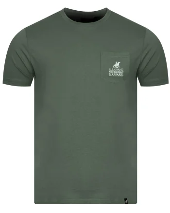 Tricou din bumbac cu buzunar pe piept