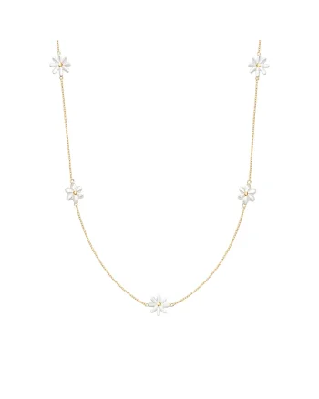 Colier placat cu aur de 18K Flowers