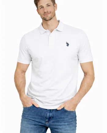 Tricou polo din bumbac cu aspect piqué