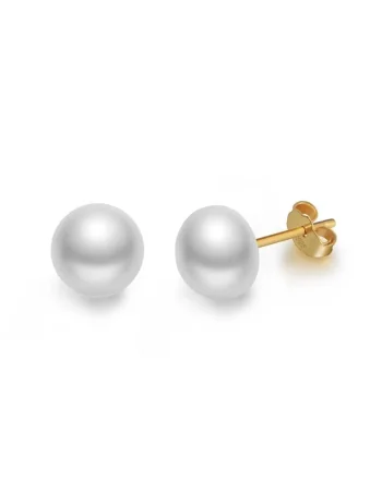 Cercei Stud din Argint 925, pentru femei,, Alb perlat