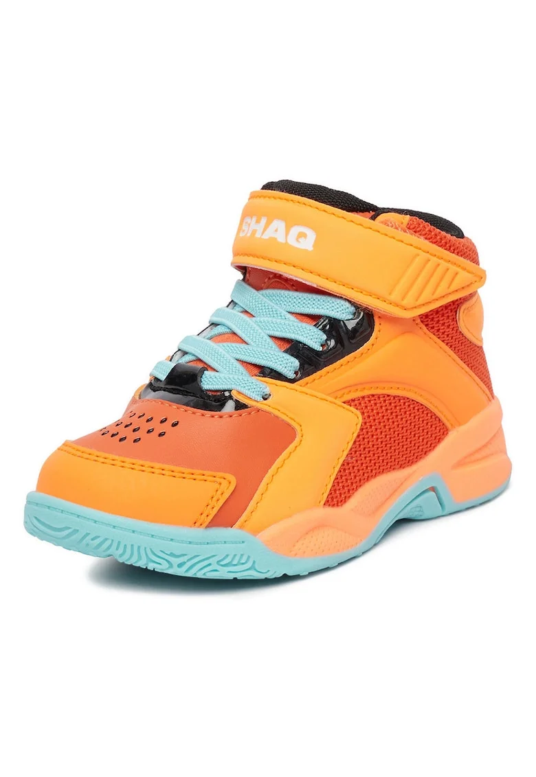 Pantofi sport copii,  velcro, portocaliu, tesatura