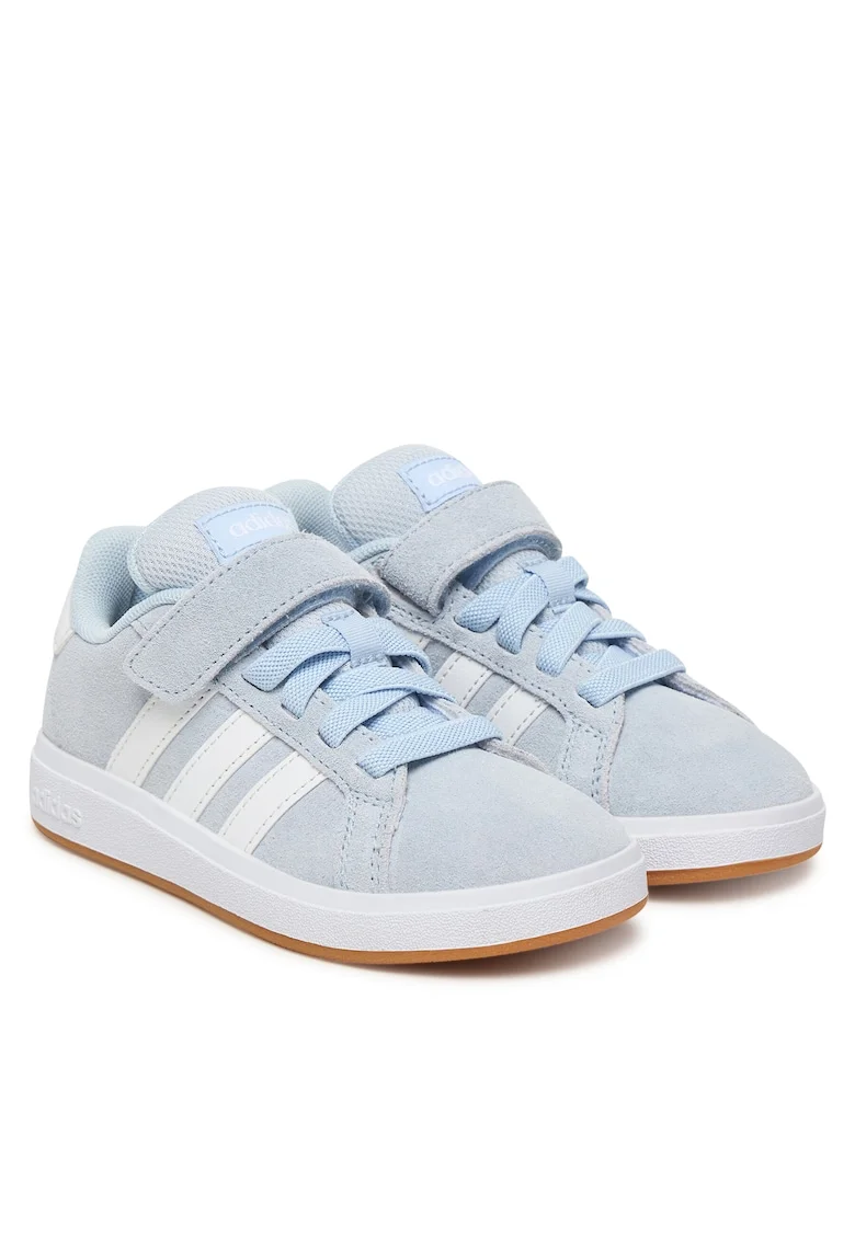 Pantofi sport copii,  piele naturala, albastru, velcro