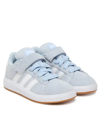Pantofi sport copii,  piele naturala, albastru, sistem inchidere velcro,