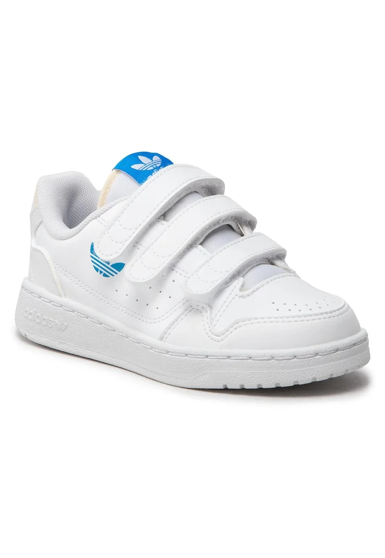 Pantofi sport copii,  alb, piele ecologica inchidere Velcro