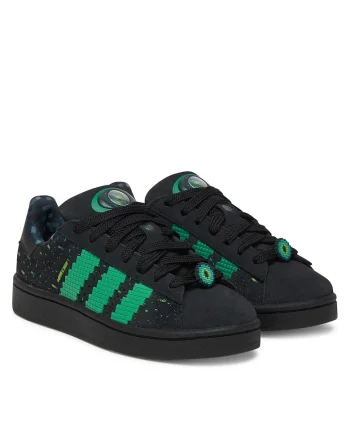 Pantofi sport copii,  Originals Minecraft, piele naturala, negru