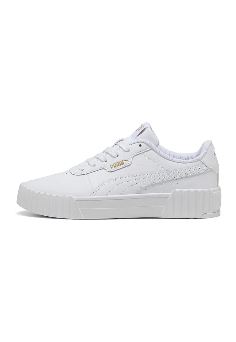 Pantofi sport Carina 3.0 din piele si piele ecologica cu detalii perforate, Alb