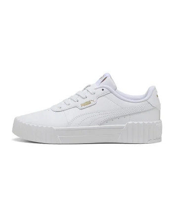 Pantofi sport Carina 3.0 din piele si piele ecologica cu detalii perforate, Alb
