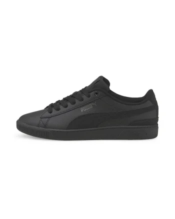 Pantofi sport din piele Vikky V3, Negru stins/Gri antracit