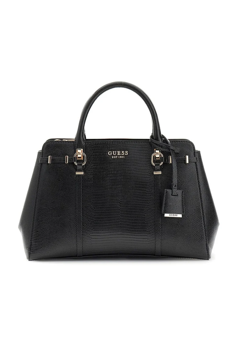 Geanta tote din piele ecologica Leona, Negru