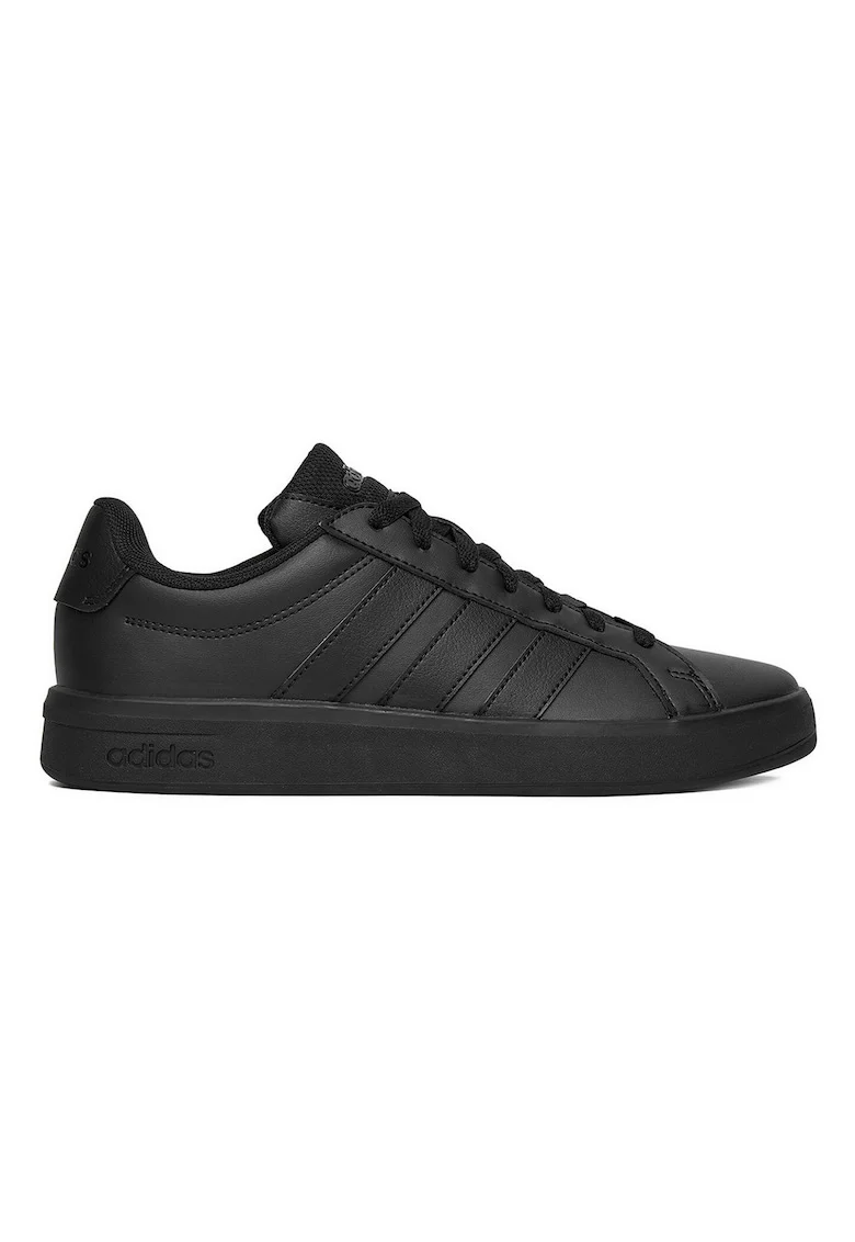 Pantofi sport copii,  piele ecologica, negru, design modern
