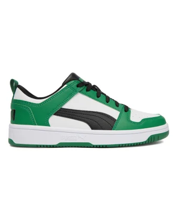 Pantofi sport copii,  REBOUND LAYUP LO SL JR, verde, material sintetic