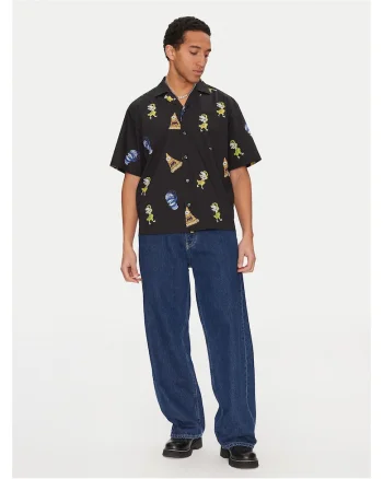 Camasa barbati  neagra, fabricata din material de calitate,