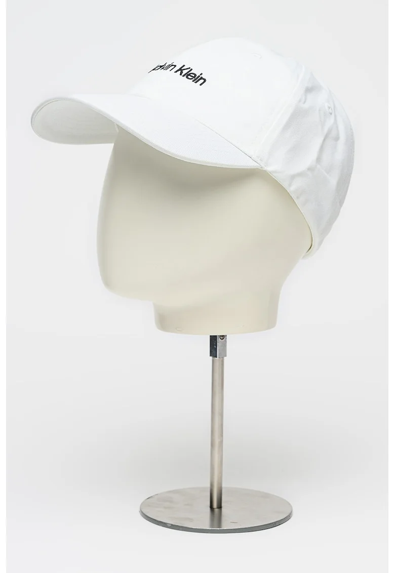 Sapca baseball cu logo brodat, Alb optic