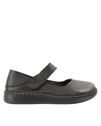 Pantofi casual, dama,  9683 negru, piele naturala, Negru